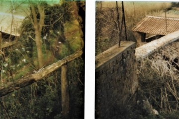 Particolare dello stato della copertura dell'ex lavatoio 