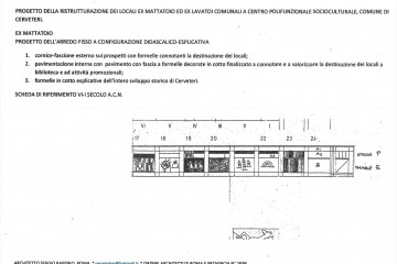 Scheda di progetto per la pavimentazione dell'ex mattatoio