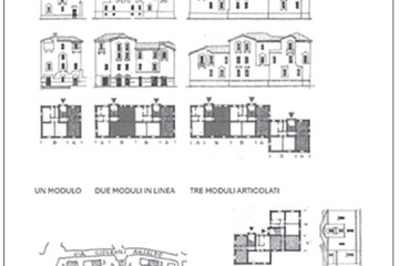 Case per l'affitto: lotti 15 e 16, scheda composizione dei tipi edilizi, pag. 295